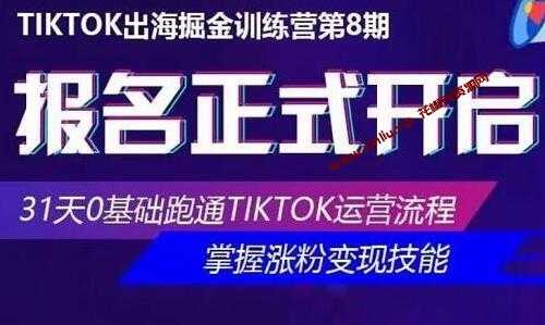 优联荟《TikTok出海掘金训练营第8期》