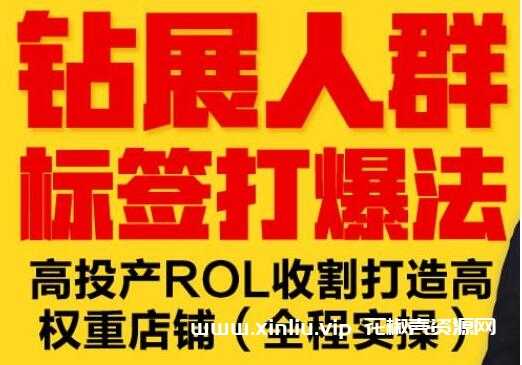 《钻展人群标签打爆法》高投产ROL收割打造高权重店铺