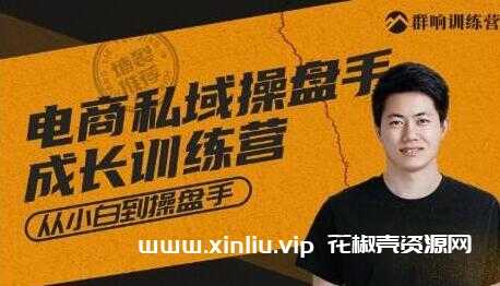 群响《电商私域操盘手成长训练营》