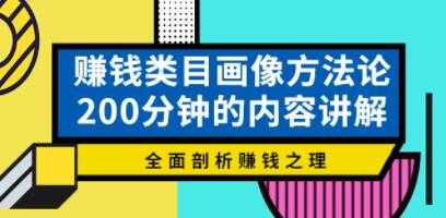 《赚钱类目画像方法论视频》