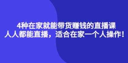 《4种在家就能带货赚钱的直播课》