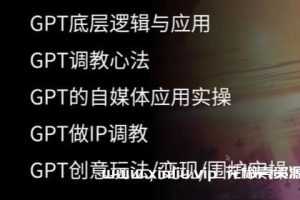 AI航海计划《CHATGPT自媒体精英课》视频学习资料[MP4/496.5 MB]百度云网盘下载