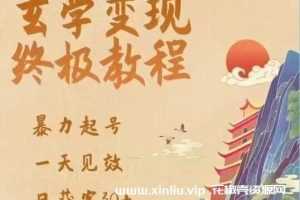 《玄学变现终极教程》视频学习课程资料[MP4/879.5 MB]百度云网盘下载