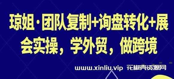 外贸学习《团队复制+询盘转化+展会实操》学外贸做跨境视频学习资料[MP4/1.44GB]云网盘下载，已做压缩处理，云网盘下载后解压使用，文件大小1.44GB，目录见下文。