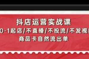 学习资料《抖店运营实战课》从0-1起店[MP4/268MB]云网盘下载